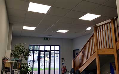 LED lighting upgrades for Associated Britsh Ports at Lowestoft port offices